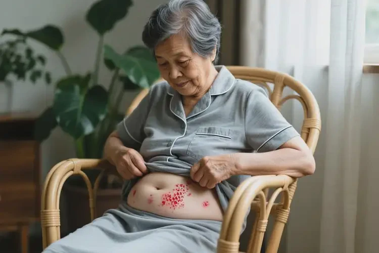 老年人肚子有濕疹能靠自己自愈嗎(圖1)