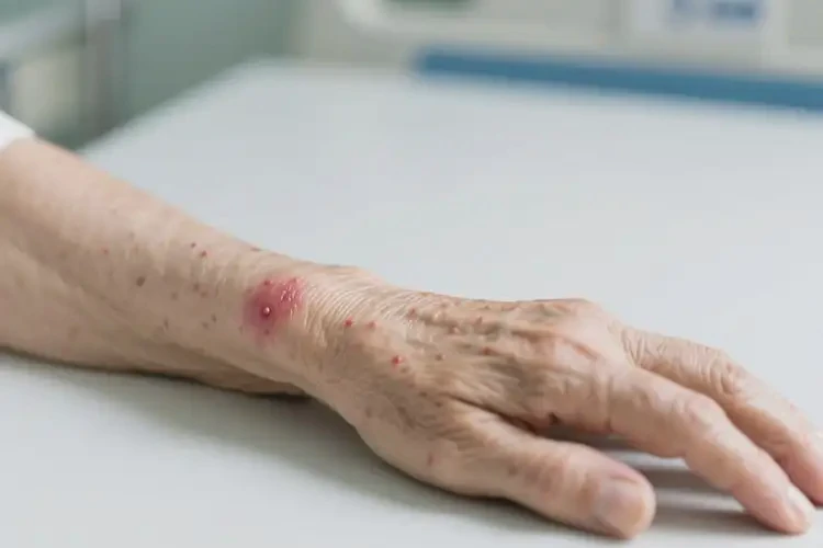 老年人手臂上偶爾起濕疹可以徹底自愈嗎(圖3)