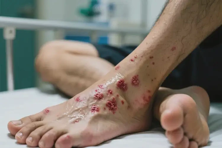 男人腳上起濕疹可不可以徹底自愈(圖3)