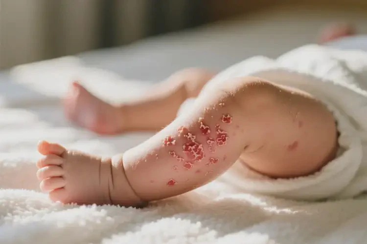 嬰兒小腿偶爾長(zhǎng)濕疹不管它會(huì)自己痊愈嗎(圖3)