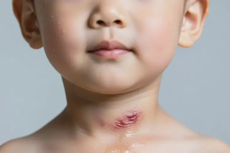小孩脖子上出現(xiàn)濕疹不管它會(huì)自己自愈嗎(圖2)