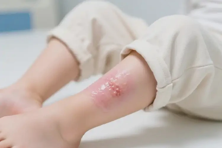 兒童小腿上長(zhǎng)濕疹不管它會(huì)自己自愈嗎(圖4)