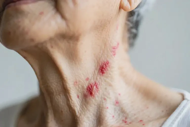 老人脖子上容易起濕疹不管它會(huì)自己自愈嗎(圖4)