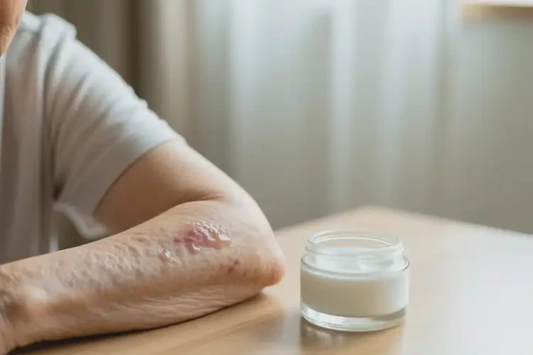 老年人四肢偶爾長濕疹能夠徹底治愈嗎(圖1)