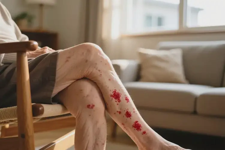 老年人小腿出現(xiàn)濕疹不管它會自己好嗎(圖4)