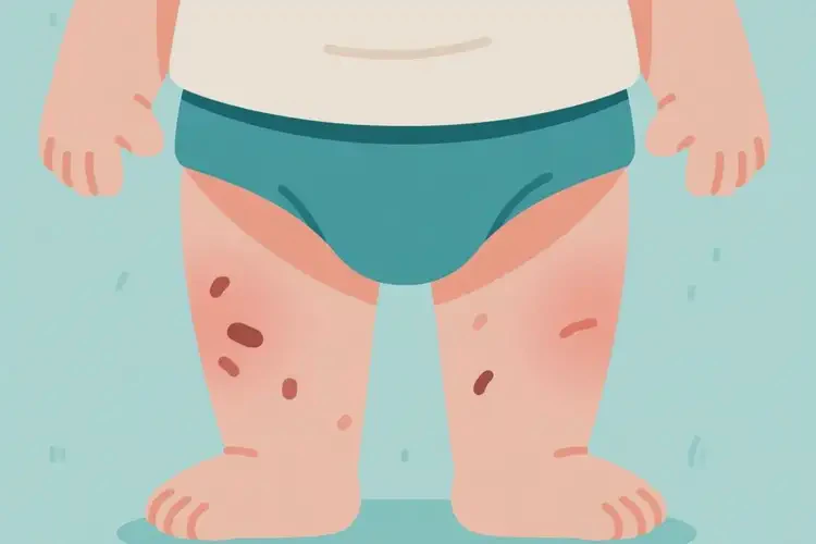 少兒屁股偶爾長濕疹可不可以徹底自愈(圖1)