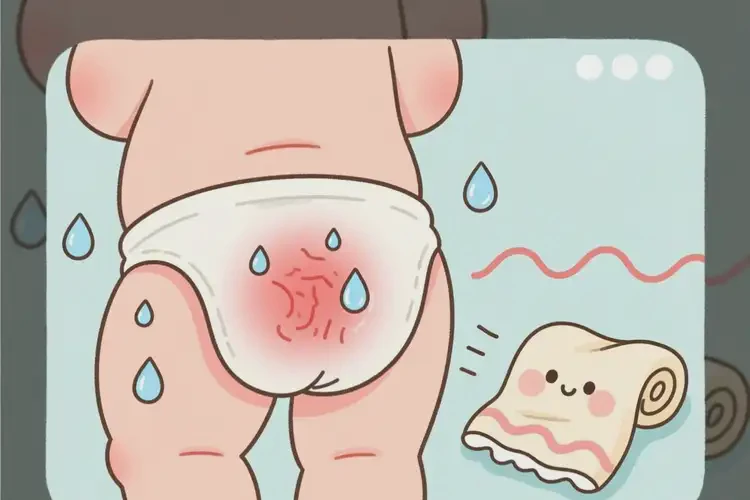 孩子屁股起湿疹可以彻底自愈吗(图1)