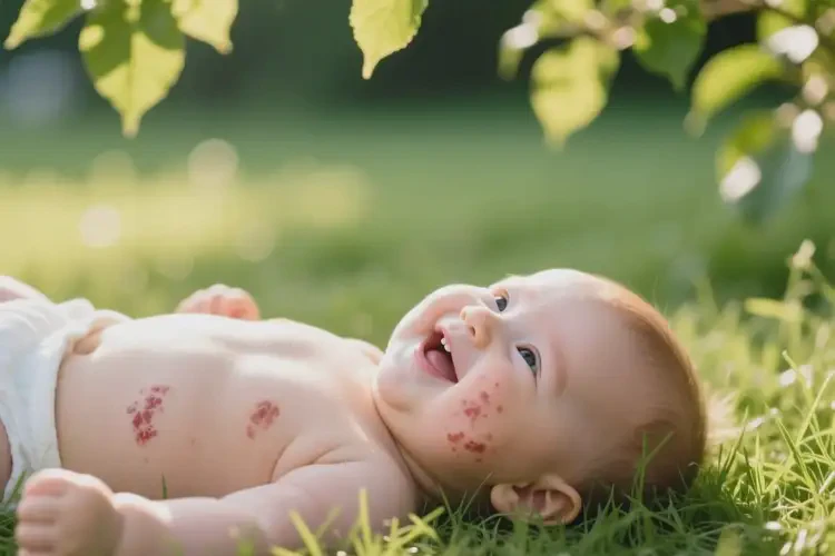寶寶脖子上起濕疹不管它會自己痊愈嗎(圖1)