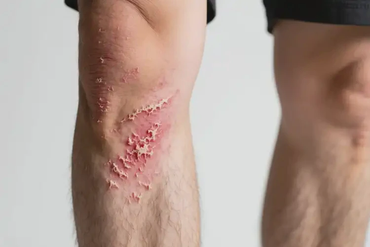 男人小腿上長濕疹能不能徹底自愈(圖1)