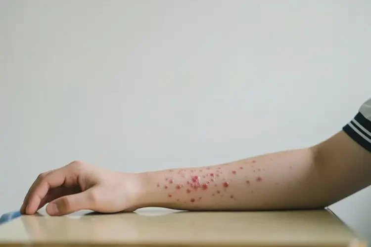 大學(xué)生手臂上起濕疹不管它會自己自愈嗎(圖4)