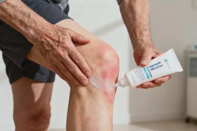 老人大腿偶爾起濕疹不管它會自己自愈嗎(圖1)