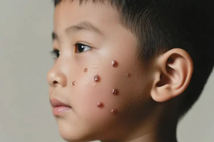 孩子面部经常长湿疹不管它会自己好吗(图1)
