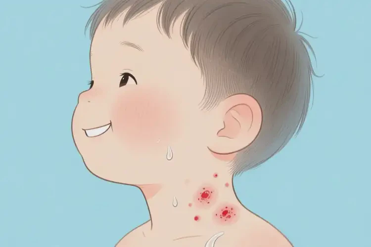 小孩脖子上起濕疹不管它會自己痊愈嗎(圖3)