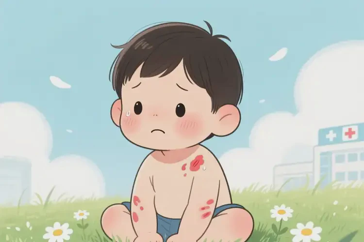 少兒脖子上出濕疹不管它會自己自愈嗎(圖4)