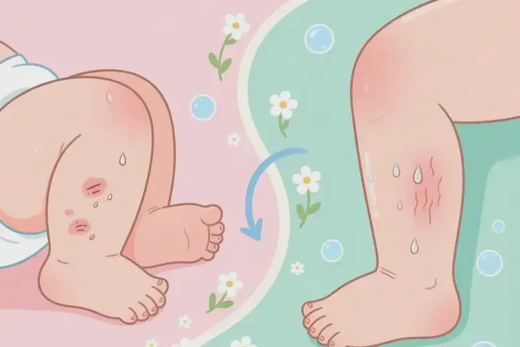 寶寶四肢容易起濕疹不管它會自己痊愈嗎(圖3)