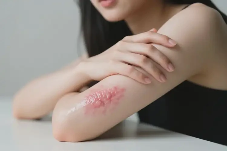 女性手臂上出湿疹能靠自己自愈吗(图3)