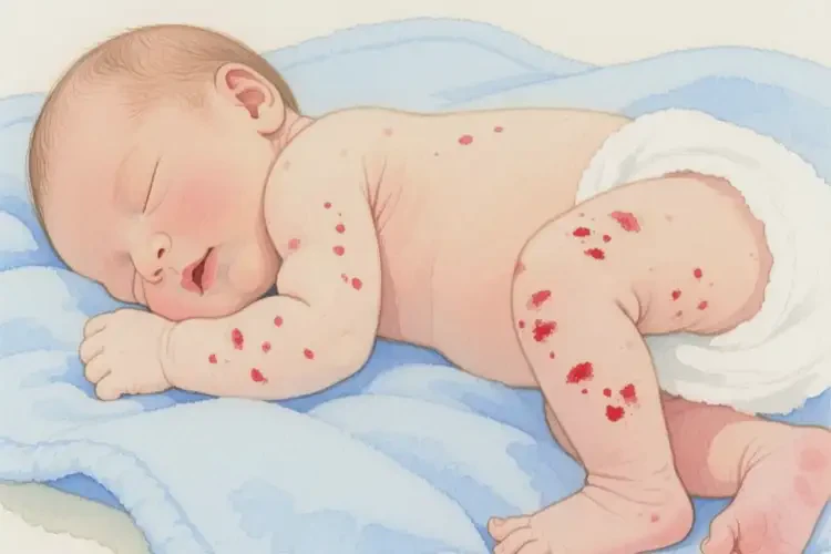 新生兒四肢容易起濕疹不管它會(huì)自己痊愈嗎(圖3)