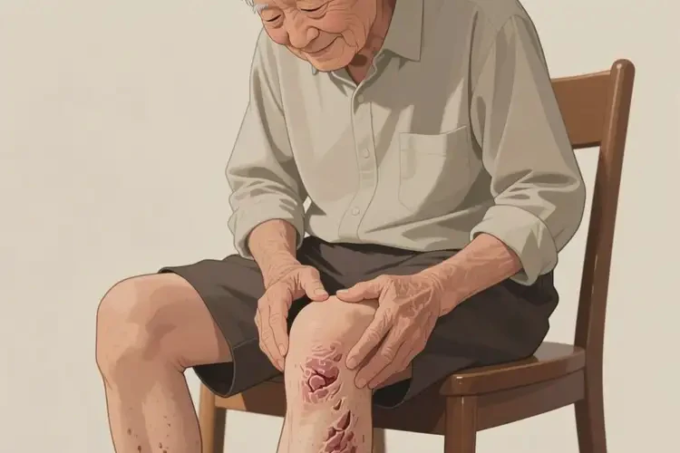 老人大腿上長濕疹能徹底自愈嗎(圖3)