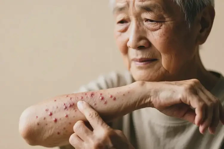 老年人手臂容易起濕疹不管它會(huì)自己痊愈嗎(圖4)