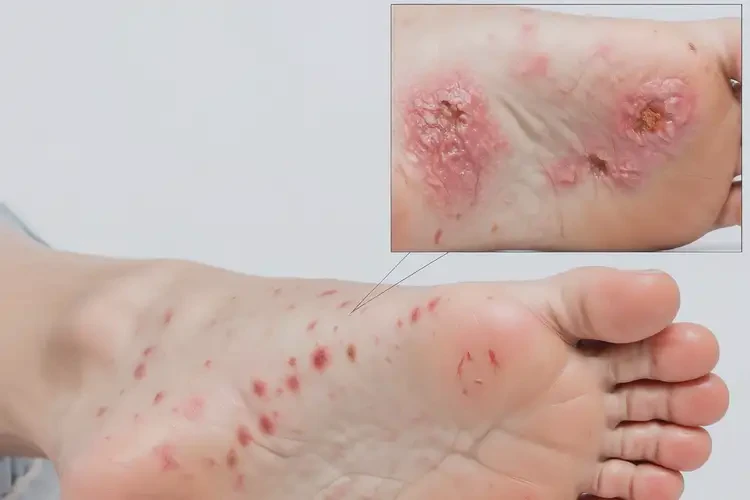 青少年腳上容易起濕疹不管它會(huì)自己痊愈嗎(圖4)