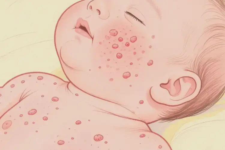 嬰兒脖子上起濕疹能靠自己自愈嗎(圖2)