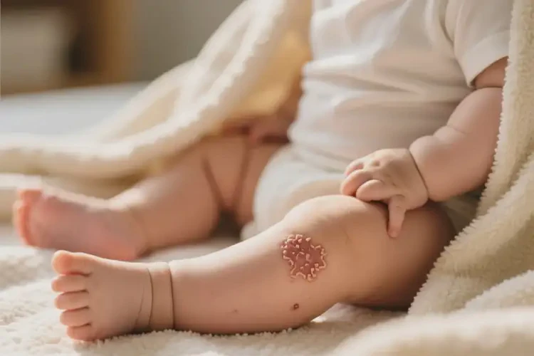 嬰兒小腿出現(xiàn)濕疹不管它會(huì)自己自愈嗎(圖3)