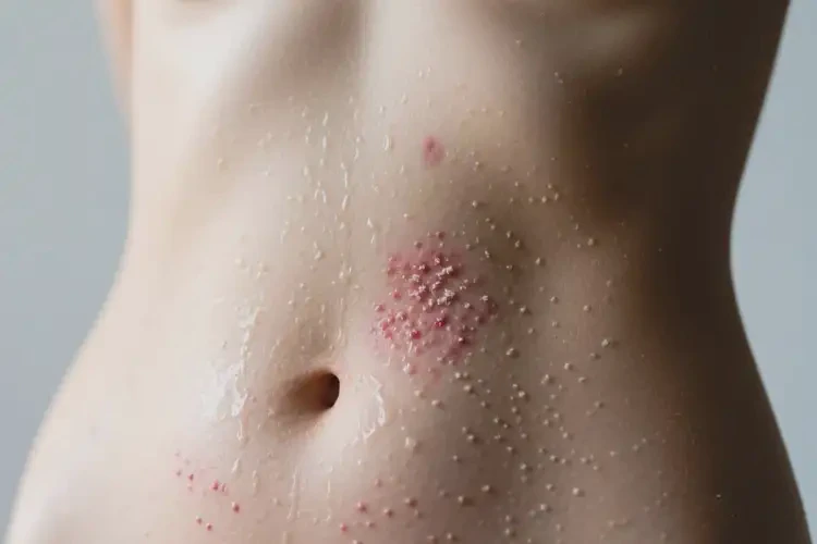 女性肚子上长湿疹可以彻底自愈吗(图2)