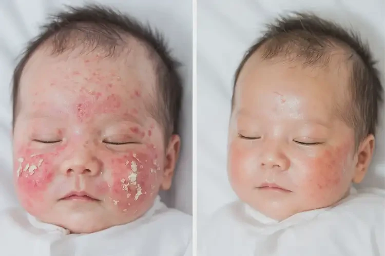 新生兒手上長濕疹能夠徹底治愈嗎(圖2)