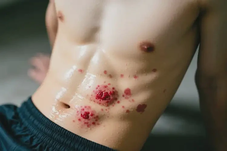 青年人肚子上出濕疹不管它會自己痊愈嗎(圖3)