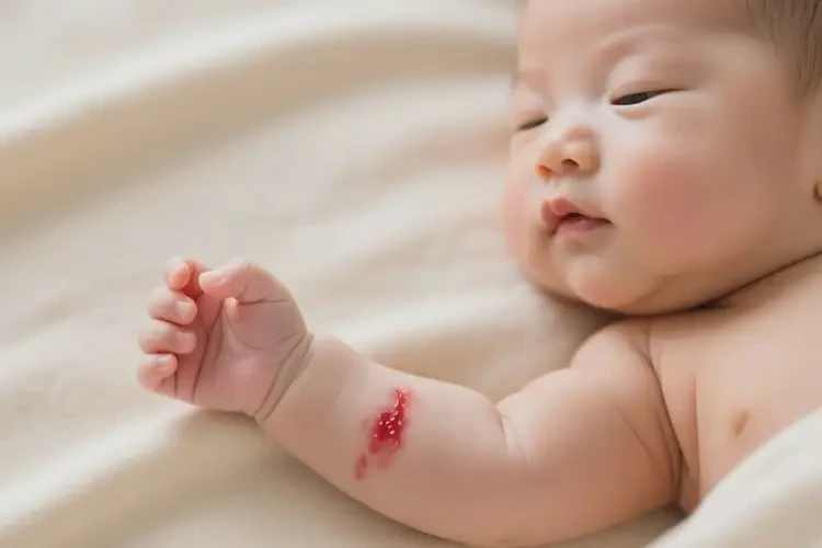 嬰兒手臂容易起濕疹不管它會(huì)自己自愈嗎(圖4)