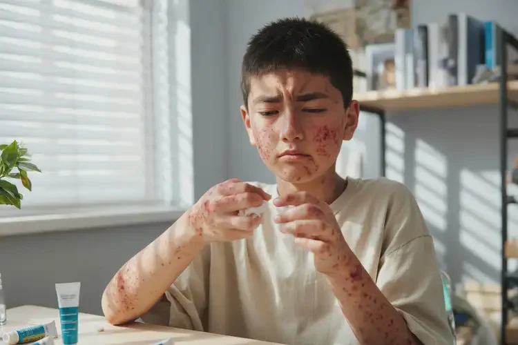 大學(xué)生全身經(jīng)常長(zhǎng)濕疹不管它會(huì)自己自愈嗎(圖4)