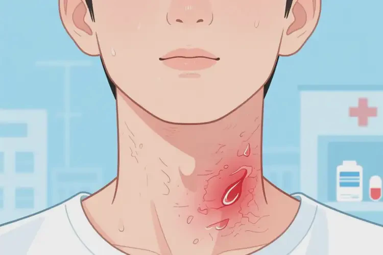 男人脖子長濕疹不管它會自己好嗎(圖4)