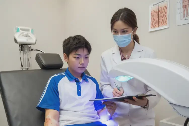 中學(xué)生手臂上偶爾長(zhǎng)濕疹能夠徹底治愈嗎(圖3)