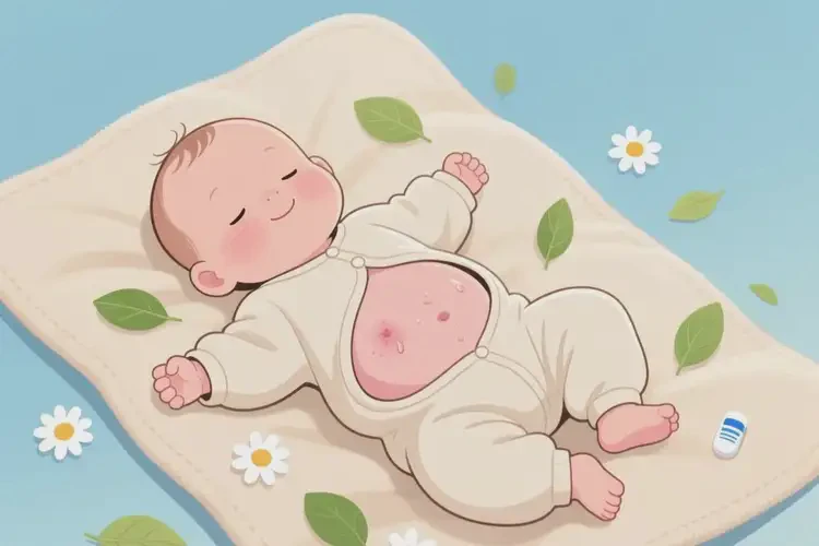 孩子肚子容易长湿疹不管它会自己自愈吗(图4)