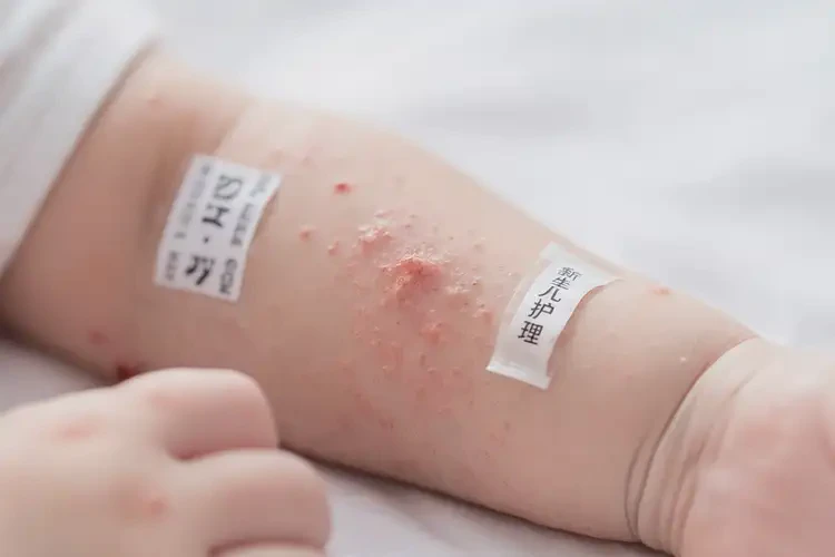 新生兒手上長濕疹能夠徹底治愈嗎(圖4)