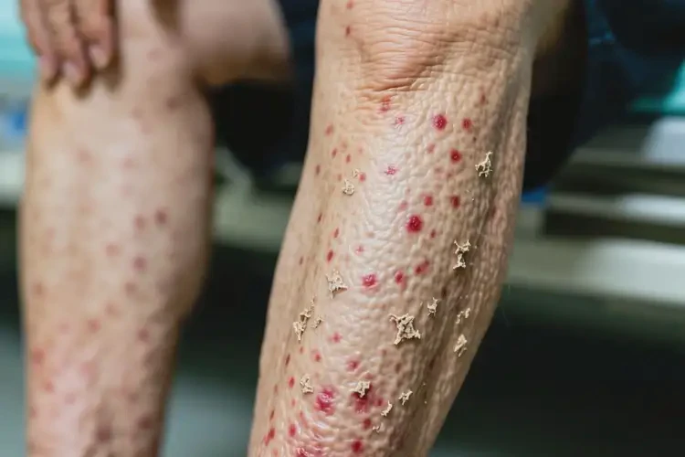 老年人小腿出現(xiàn)濕疹能徹底自愈嗎(圖1)