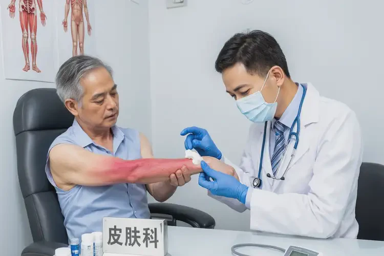 男性手臂長濕疹能夠徹底治愈嗎(圖3)