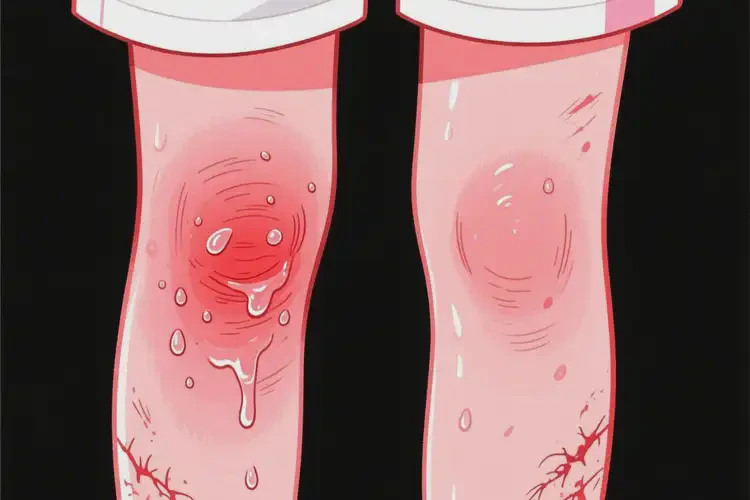 青少年小腿出現(xiàn)濕疹可不可以徹底自愈(圖1)