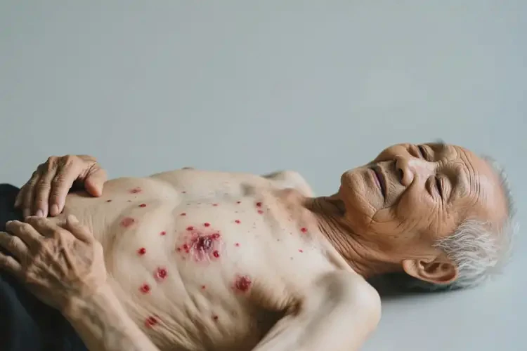 高齡老人肚子出現(xiàn)濕疹不管它會(huì)自己自愈嗎(圖2)