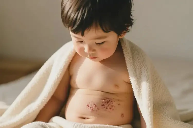 小孩肚子上長(zhǎng)濕疹可不可以徹底自愈(圖3)