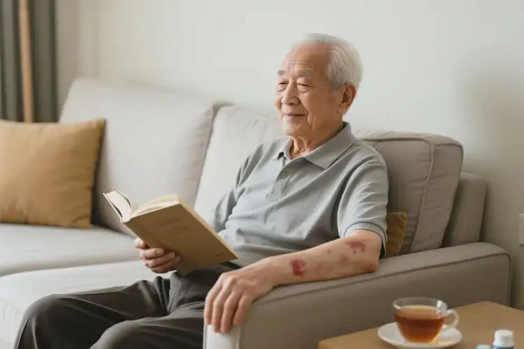 高齡老人手臂經(jīng)常起濕疹不管它會(huì)自己好嗎(圖1)