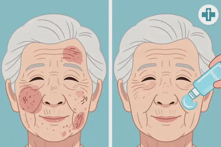 老年人臉上出現(xiàn)濕疹能夠徹底治愈嗎(圖1)