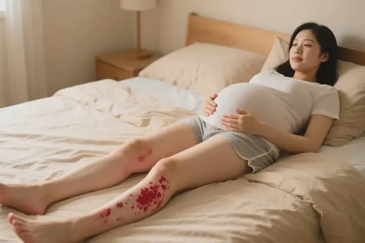 產(chǎn)婦小腿出濕疹能靠自己自愈嗎(圖1)