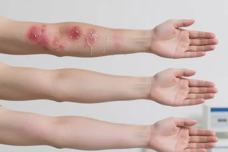 男性手臂上偶爾長濕疹不管它會自己好嗎(圖4)