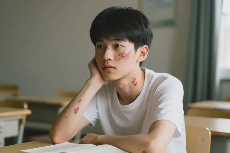 中學(xué)生臉上起濕疹能徹底自愈嗎(圖2)