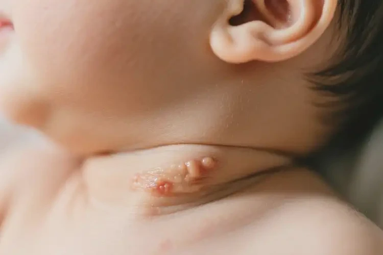 嬰兒脖子出現(xiàn)濕疹不管它會自己痊愈嗎(圖3)