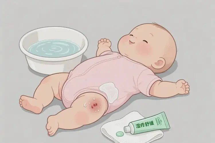 寶寶屁股長濕疹可不可以徹底自愈(圖2)