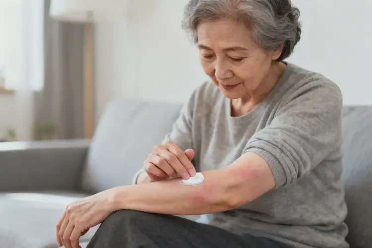 老年人手臂出現(xiàn)濕疹能徹底自愈嗎(圖3)