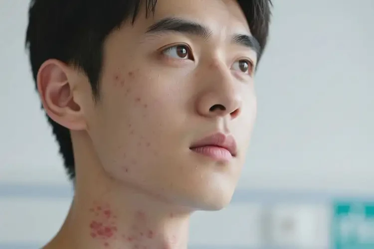 青年人脖子上偶尔起湿疹不管它会自己痊愈吗(图4)