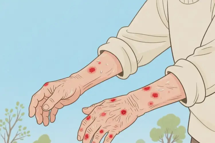 高齡老人四肢有濕疹可不可以徹底自愈(圖1)